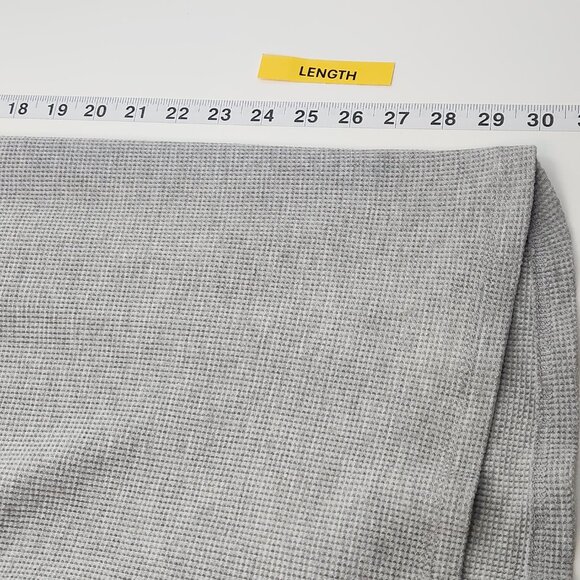 Adidas Waffle Knit Pullover Mens XL Gray Long Sleeve Shirt Thermal Top PP05X - Picture 7 of 7